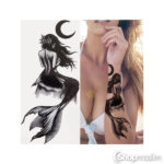 Ajutine tatoveering Temporary tattoo mermaid