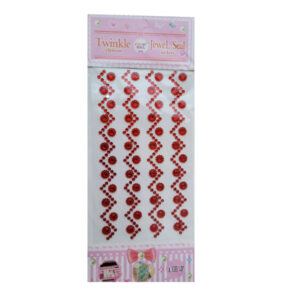 Dekoratiivsed kleebised Twinkle stickers red flowers