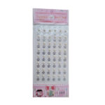 Dekoratiivsed kleebised Twinkle stickers silver flowers