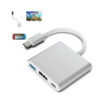 Adapter USB-C to USB-C, HDMI, USB 3.0 port