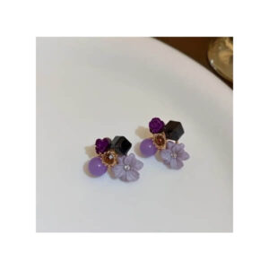 Kõrvarõngad Violet flower earrings