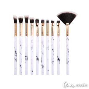 Meigipintslite komplekt White brushes 10 pcs 2