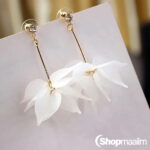 Kõrvarõngad White leaf earrings