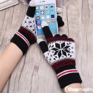 Puutetundliku ekraani kindad Winter gloves black 2