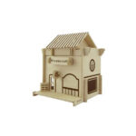 3D konstruktor Wooden 3D puzzle coffee bar