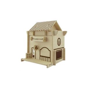 3D konstruktor Wooden 3D puzzle coffee bar