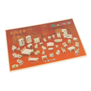 3D konstruktor - puidust mööbel Wooden furniture 34 pcs