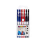 Pastapliiatsite komplekt Ballpoint pen 0,5 mm 6 pcs