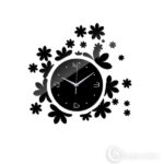 Seinakell Black flower clock