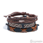 Käevõrude komplekt Brown bracelet 3 pcs