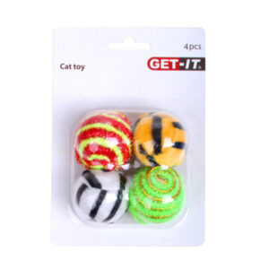 Mänguasjad kassidele Cat toy balls 4 pcs