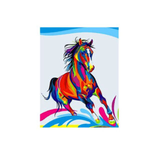 Teemanditikand / mosaiik-pilt 5d horse colorful 50*40 cm ML