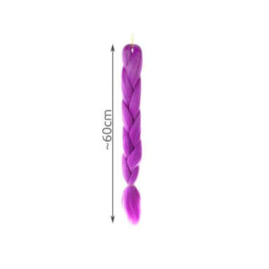 Sünteetiline punutis Hair braid - purple