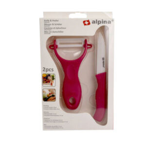 Nuga ja koorimisnuga Knife and peeler red