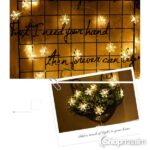 Valguskett LED snowflake