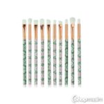 Meigipintslite komplekt Make up brushes green