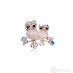 Pross Owls brooch