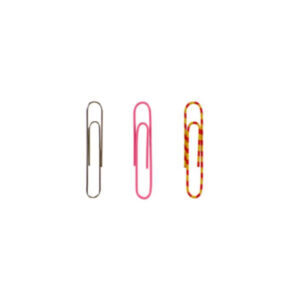 Kirjaklambrid Paperclips coloured 14x9cm steel 60 pcs 2