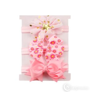 Peapaelad lastele Pink headband 3 pcs