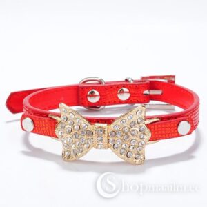 Kaelarihm Red bow collar 2
