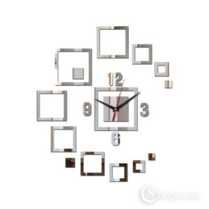 Seinakell Silver square clock