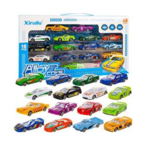 Mänguautode komplekt Color cars / springs 16 pcs