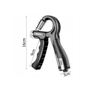 Reguleeritav käeekspander, 10-60 kg, must