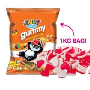Kummikommid Jimmy the panda hearts