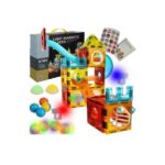 Magnetklotsid - rada 77 tk. Magnetic blocks - track 77pcs