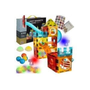 Magnetklotsid - rada 77 tk. Magnetic blocks - track 77pcs