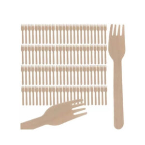 Ühekordsed kahvlid Wooden forks 100 pcs