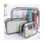 Läbipaistvad kosmeetikakotid Transparent cosmetic bag 3 in 1