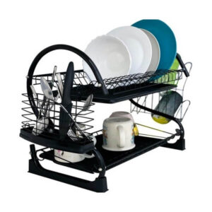 Kahekorruseline nõudekuivatusrest Two tier dish drainer