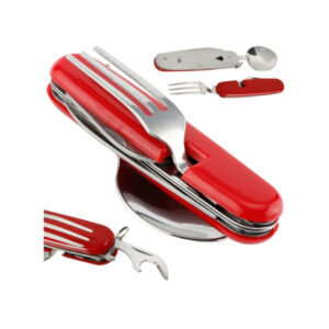 Kokkupandavad söögiriistad 4-in-1 pocket tourist spoon knife