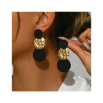 Kõrvarõngad Black gold earrings