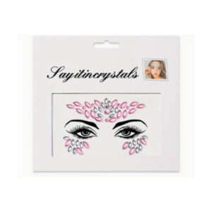 Kleepsud näole Face sticker pink silver