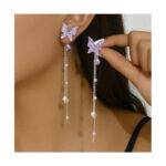 Kõrvarõngad Purple butterflies earrings