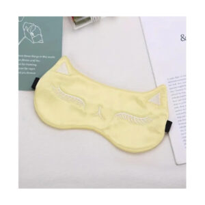 Unemask Silk eye mask yellow 2