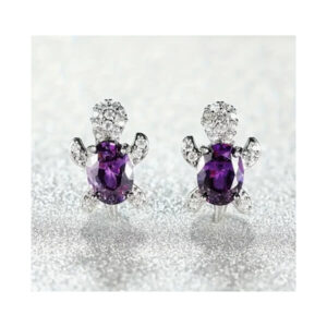 Kõrvarõngad Turtle earrings purple