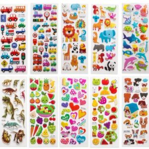 3d kleepsud 3d stickers 20 sheets