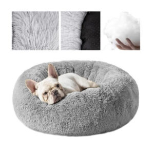 Karvane lemmiklooma pesa Hairy dog bed gray