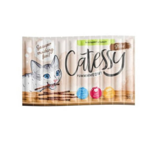 Kassi maiuspulgad 10 x 5 g Catessy Sticks küülik ja kalkun