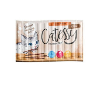 Kassi maiuspulgad 10 x 5 g Catessy Sticks lind ja maks