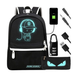 Valgustusega seljakott Kruzzel USB Light up backpack