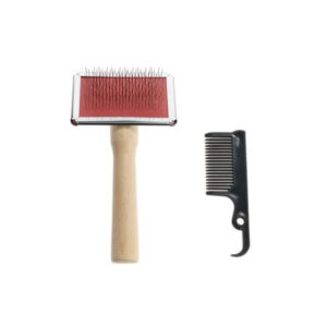 Pehme karvahooldushari koos puhastuskammiga Pet brush