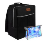 Reisikott + läbipaistev kosmeetikakott Trizand Backpack travel bag