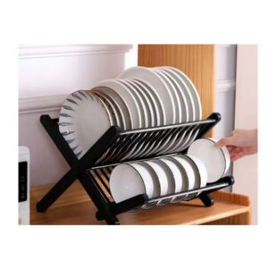 Kahekorruseline kokkupandav nõudekuivatusrest 