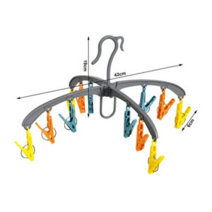 Sokkide ja pesu kuivati – 12 klambriga