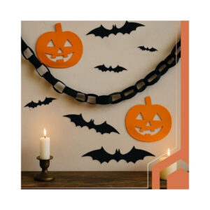 3D sikspārņi – 56 gab. komplekts Helovīna sienas dekorēšanai