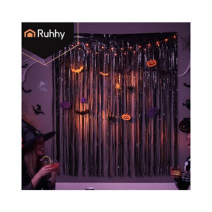 Must dekoratiivkardin 2x1 m – pilkupüüdev aksent igaks peoks!